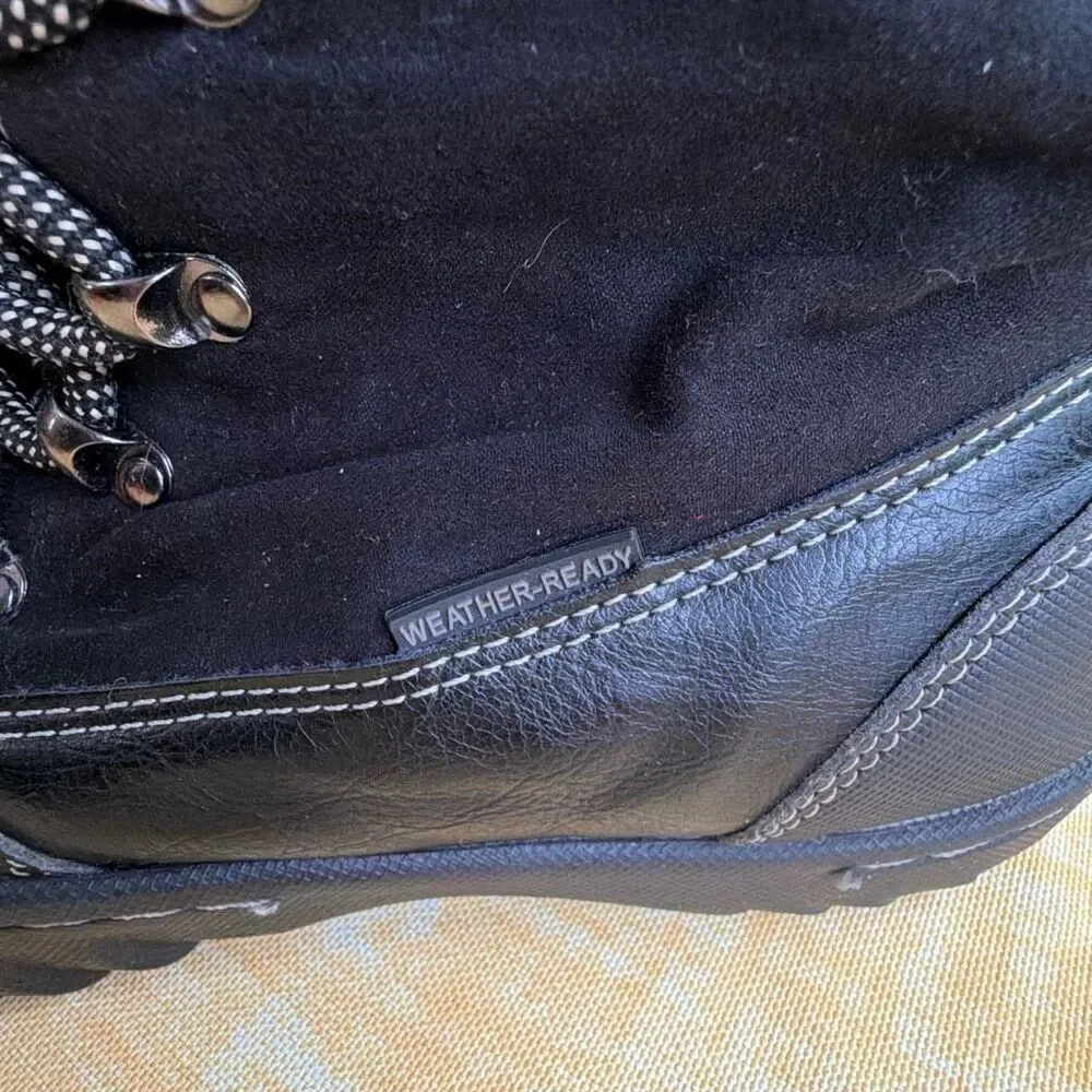 J-41 Black Waterproof winter Boots 9.5 Faux Fur